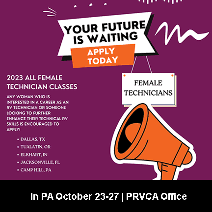 RVWA All-Women RV Tech Course