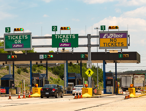 Turnpike toll booth