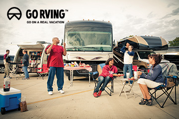 families tailgating