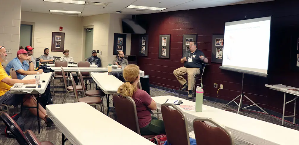 Chris Dougherty teaches a class at Education Days